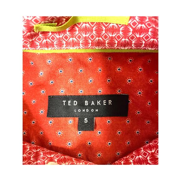 TED BAKER WOMEN'S TOP BUTTON DOWN BLOUSE SIZE 5 - Picture 8 of 8